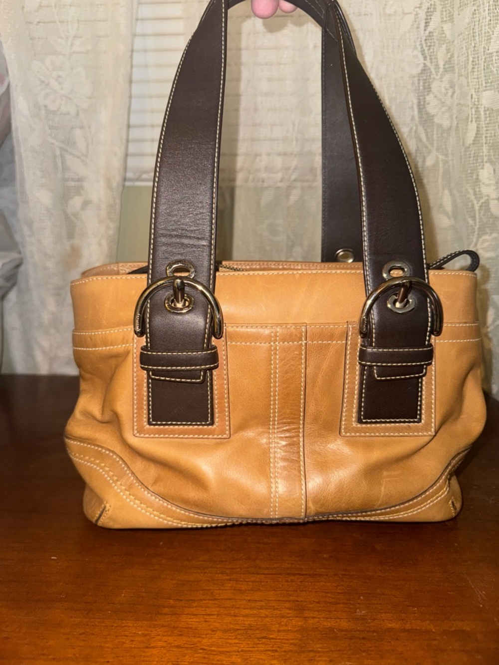 Coach Vintage Tan SoHo Leather Shoulder Bag - Picture 2 of 10